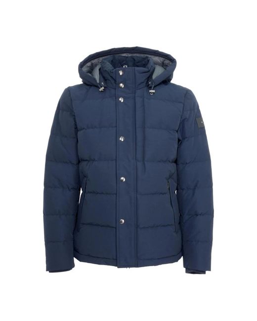 Woolrich Blue Down Jackets for men