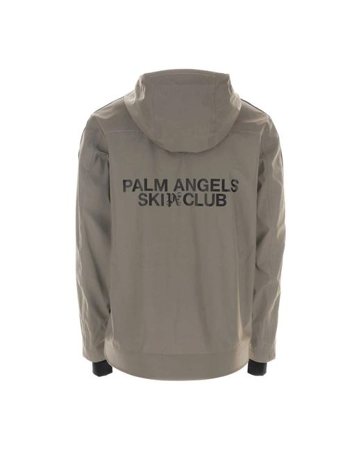 Palm Angels Gray Light Jackets for men