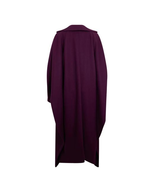 Alberta Ferretti Purple Double-Breasted Coats
