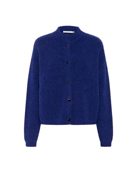 Gestuz Truien & Vesten ,Blauw ,Alpha Gz Short Cardigan in het Blue