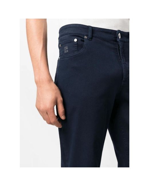 Brunello Cucinelli Slim-fit Jeans in Blue für Herren