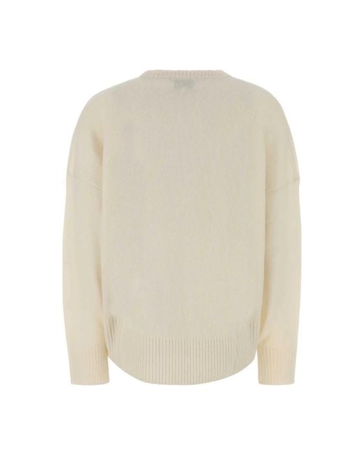 Loulou de Saison White Round-Neck Knitwear