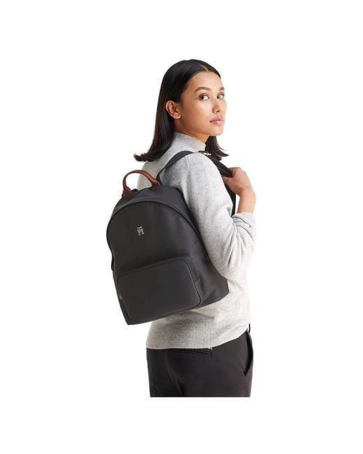 Tommy Hilfiger Black Backpacks