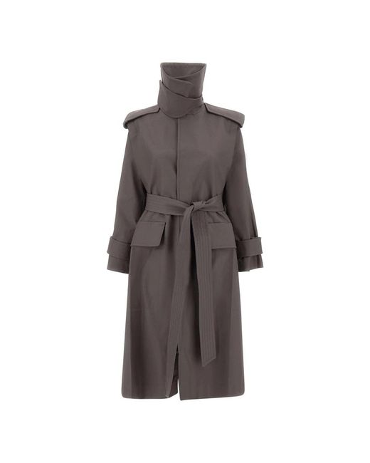 Victoria Beckham Brown Trench Coats
