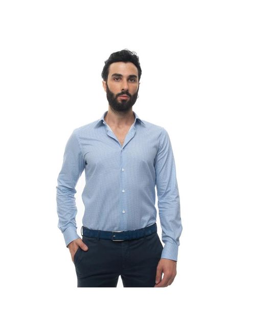 Carrel Blue Casual Shirts for men