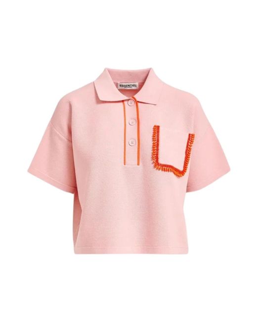 Essentiel Antwerp Pink Polo Shirts