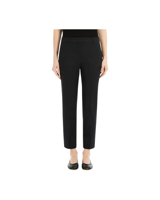 Slim-Fit Trousers Weekend by Maxmara de color Black