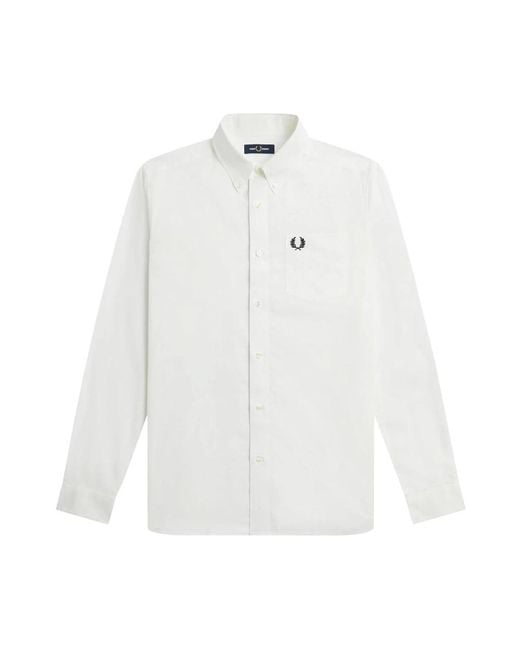 Fred Perry White Formal Shirts for men