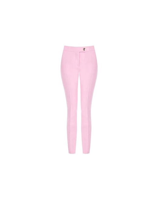 Rinascimento Pink Slim-Fit Trousers