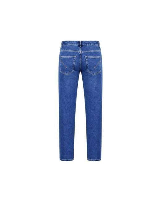Dondup Blue Straight Fit Jeans for men