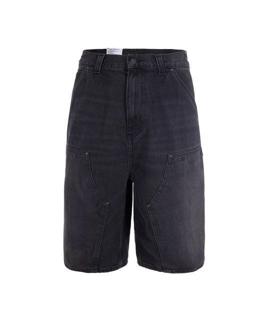 Carhartt Blue Denim Shorts for men