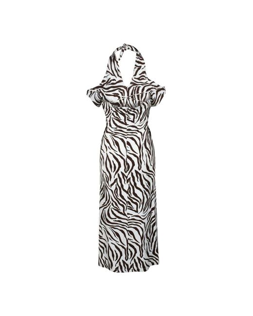 Max Mara White Strandkleid viskose elasthan