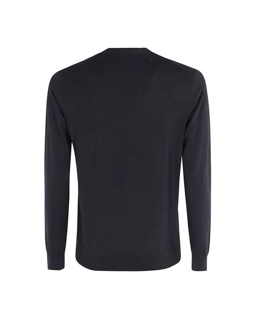 Paolo Pecora Blue Round-Neck Knitwear for men