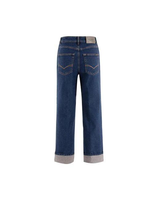 Peserico Blue Straight Jeans