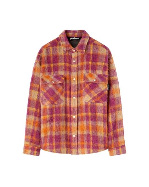 Palm Angels Red Casual Shirts for men