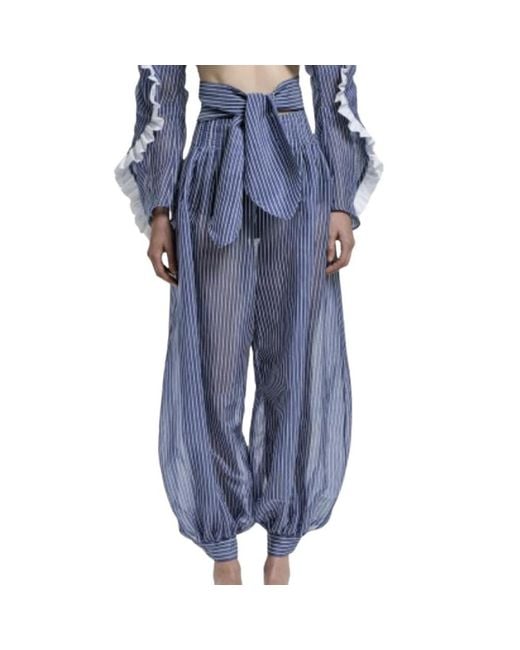 Vivetta Blue Wide Trousers