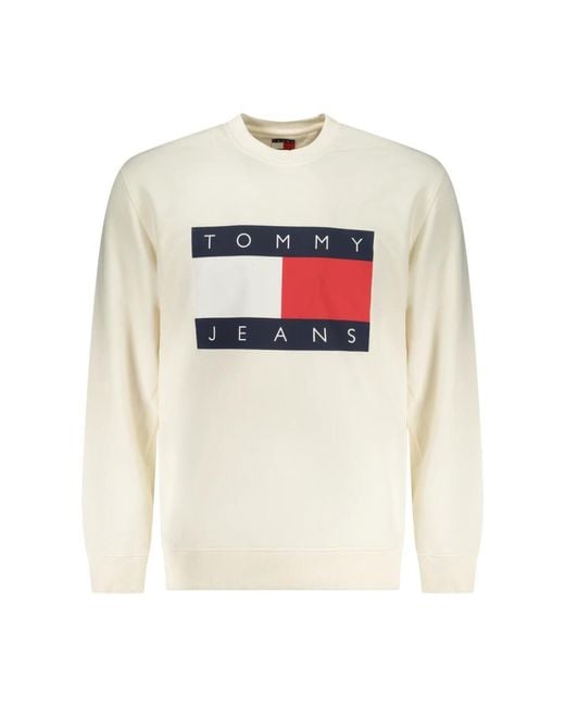 Tommy Hilfiger White Round-Neck Knitwear for men