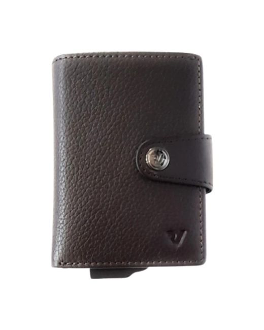 Roncato Accessoires ,Bruin ,Leer Kaarthouder Iron 4.0 in het Black voor heren