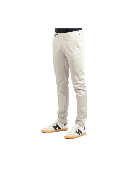 Berwich Natural Slim-Fit Trousers for men