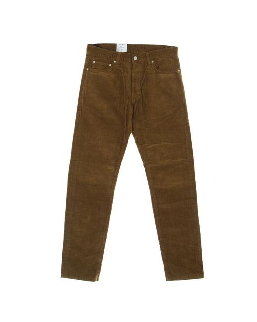 Carhartt Brown Slim-Fit Trousers for men