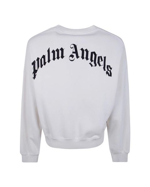 Palm Angels Gray Sweatshirts for men