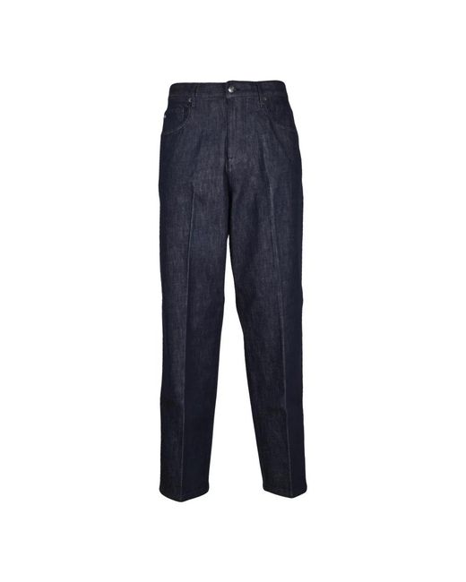 Emporio Armani Straight Jeans in het Blue voor heren