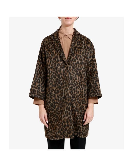 Semicouture Brown Single-Breasted Coats