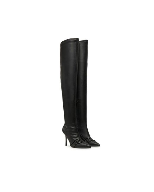 Karl Lagerfeld Black Over-Knee Boots