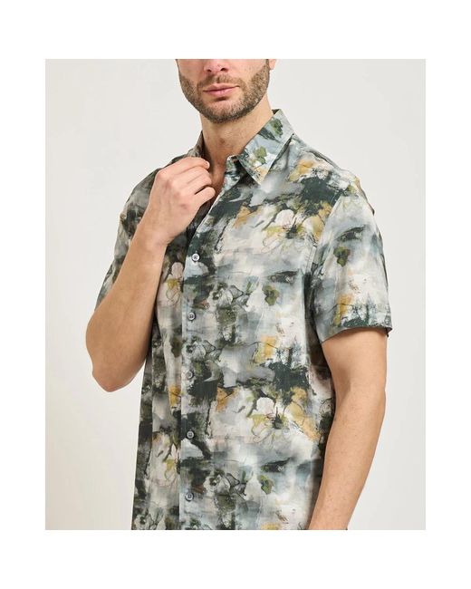 Guess Green Short Sleeve Shirts for men