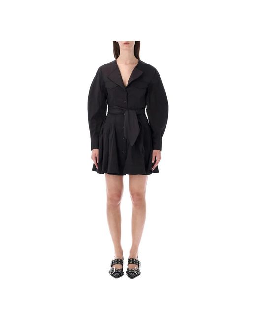 Ganni Black Short Dresses