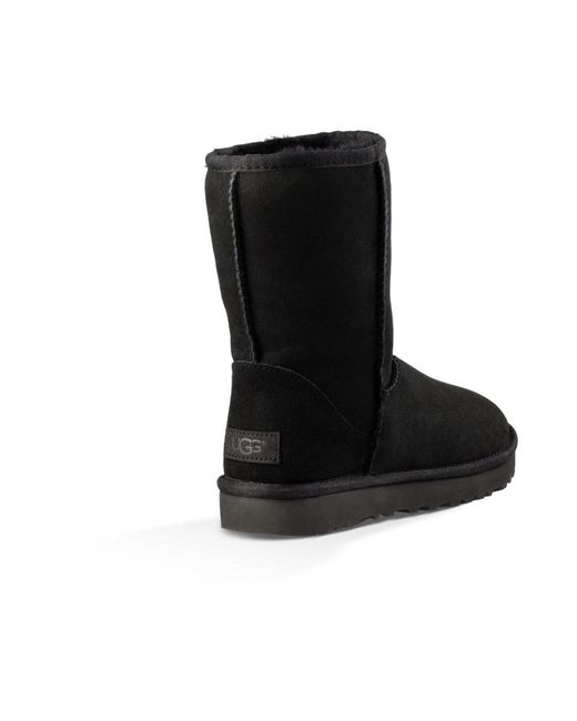Ugg Schoenen ,Zwart ,Leer Classic Short Ii Laarzen in het Black