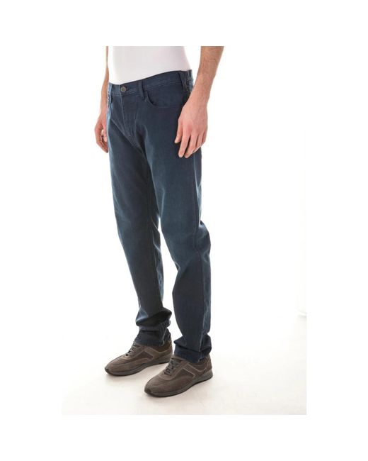 Armani Jeans Blue Straight Fit Jeans for men