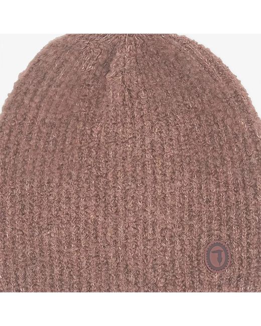 Trussardi Accessoires ,Polyester Beanie in het Brown voor heren