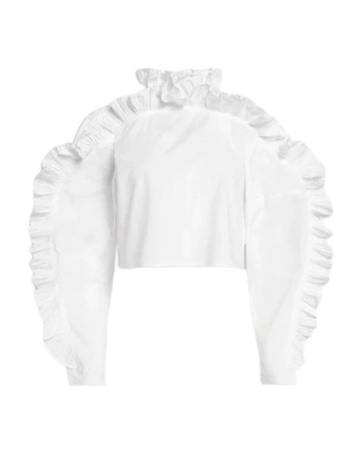 Blouses WEILI ZHENG de color White