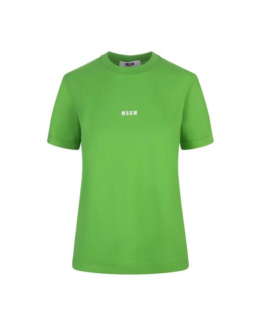 MSGM Green T-Shirts