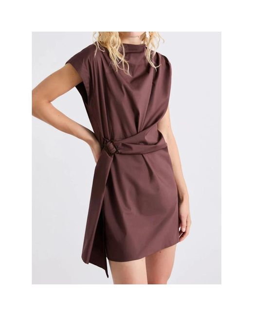 Marella Brown Short Dresses