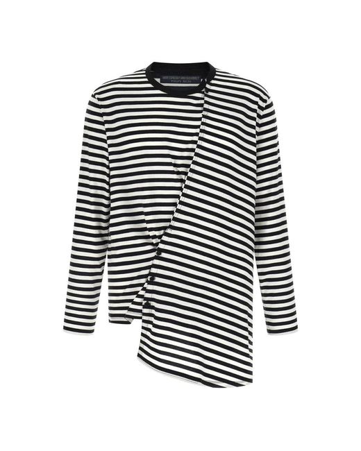Yohji Yamamoto Black Long Sleeve T-Shirts for men