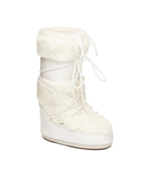 Moon Boot White Winter Boots