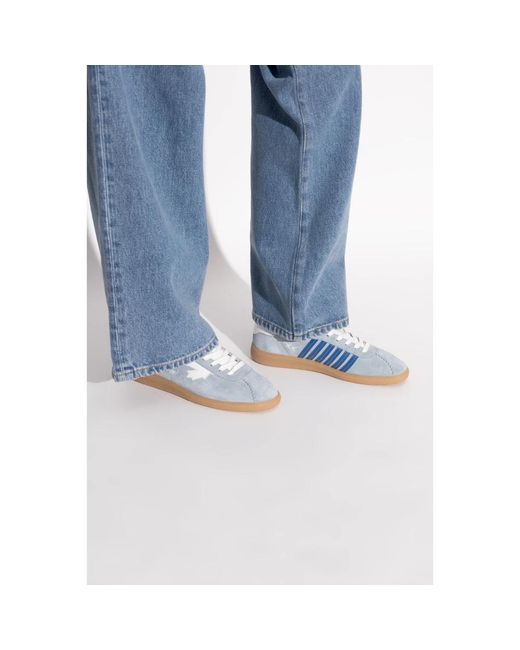 DSquared² Rebels Maple Leaf Trainers in het Blue