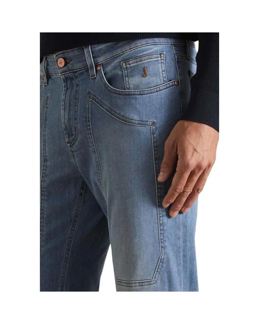 Jeckerson Blue Slim-Fit Jeans for men