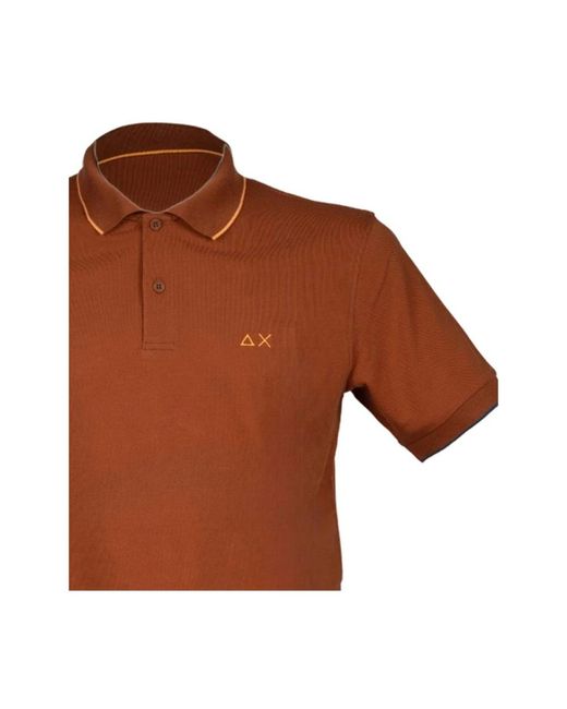 Sun 68 Brown Polo Shirts for men
