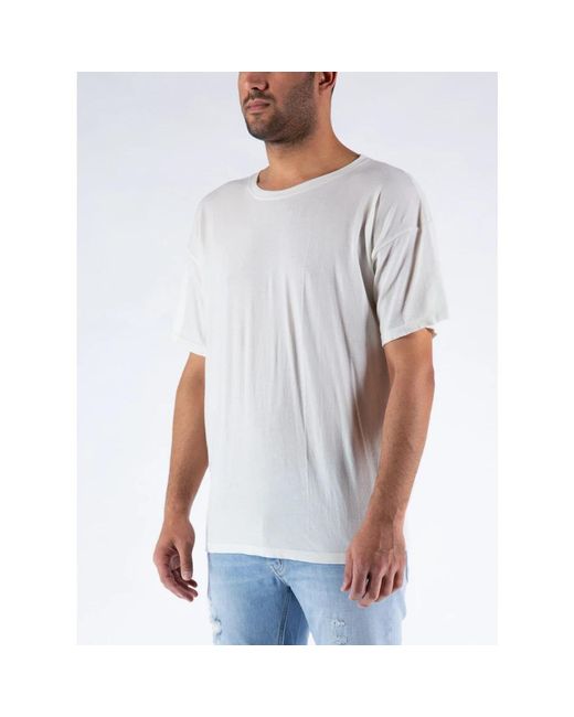 Laneus White T-Shirts for men
