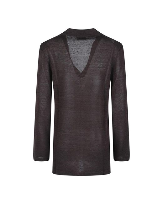 P.A.R.O.S.H. Black Babygirl V Neck Sweater