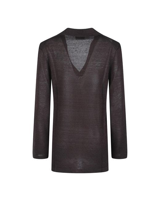 P.A.R.O.S.H. Black V-Neck Knitwear