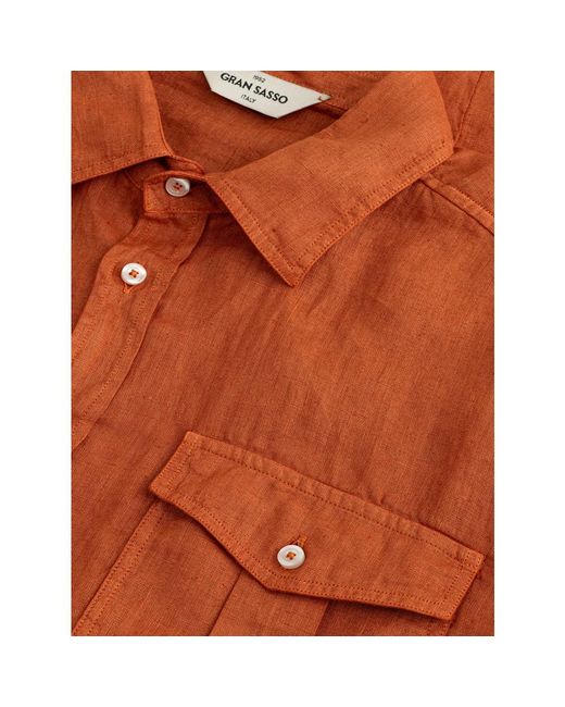 Shirts > short sleeve shirts Gran Sasso pour homme en coloris Orange