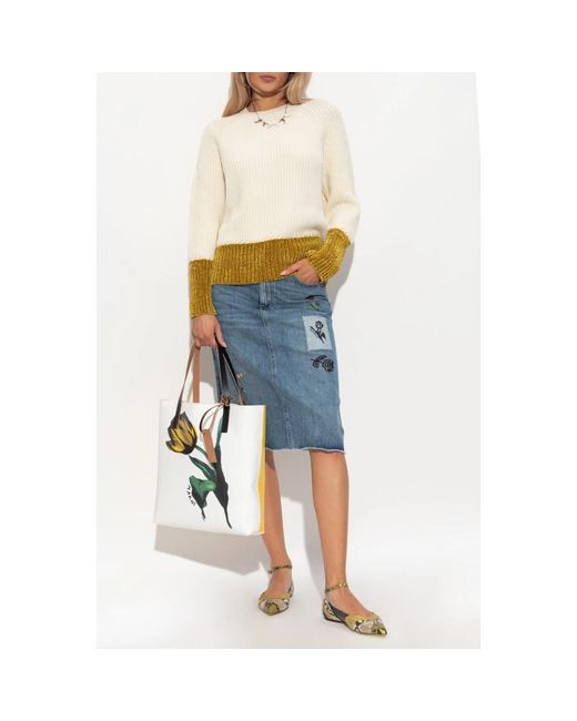 Marni White Wollpullover