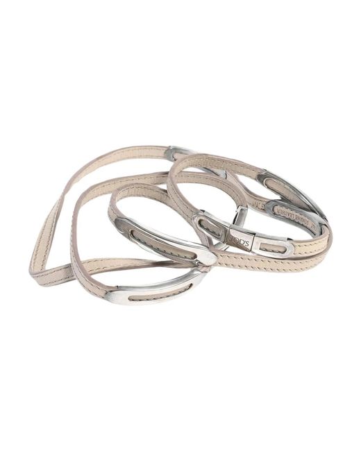 Belts di Tod's in Metallic