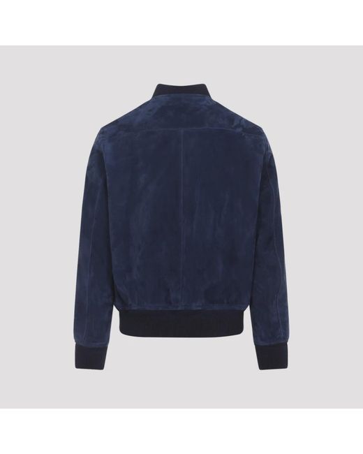 Leather Jackets Tom Ford pour homme en coloris Blue