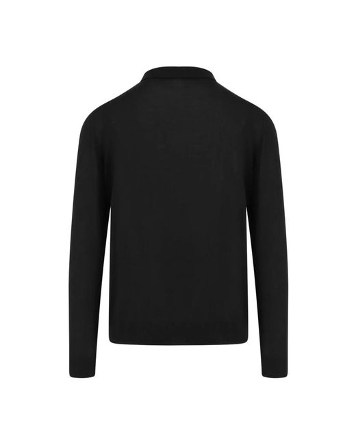 Kiton Black Round-Neck Knitwear for men