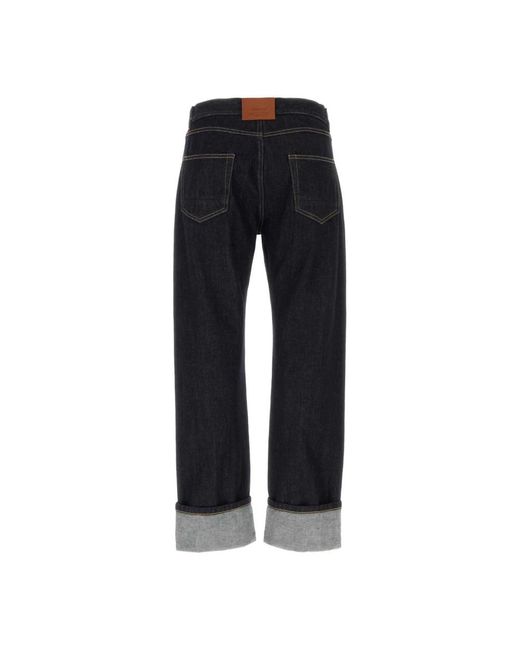 Alexander McQueen Dunkelblaue denim-jeans in Black für Herren